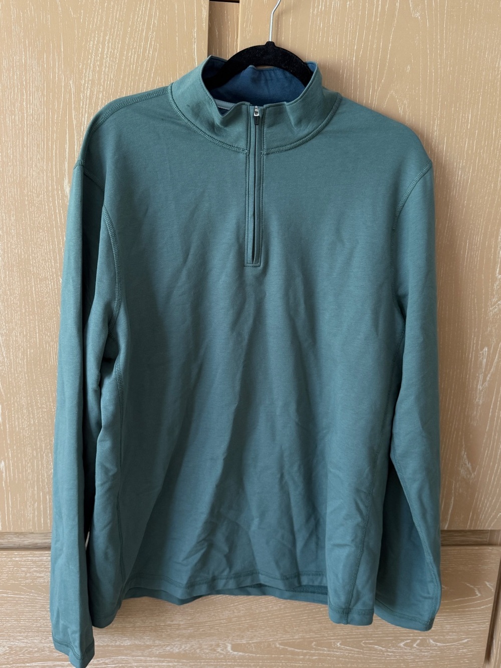 J. Crew Men's Quarter-Zip Sweater in Teal
